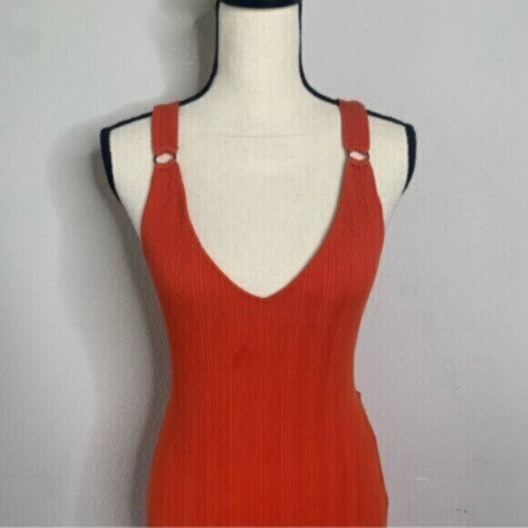 Free People Into You Orange Midi/Maxi Dress - Picture 7 of 14